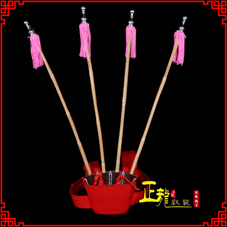 甘洛戏装戏曲用品靠旗男女大靠 靠板 正宗牛皮旗杆旗架