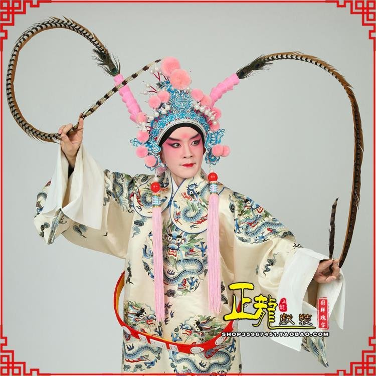 甘洛京剧戏曲道具用品舞台演出精品羽毛雉鸡毛 翎子