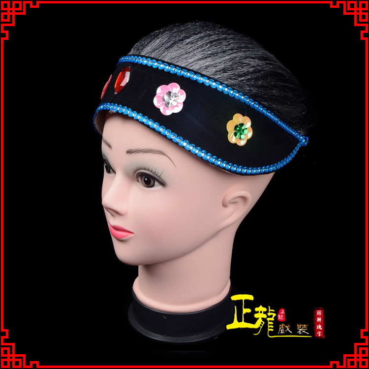 甘洛老旦媒婆穷老太婆假发套 老旦头套