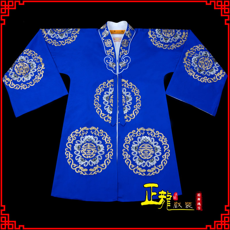 甘洛老旦团花披夫人土地婆软绉五蝠女员外衣