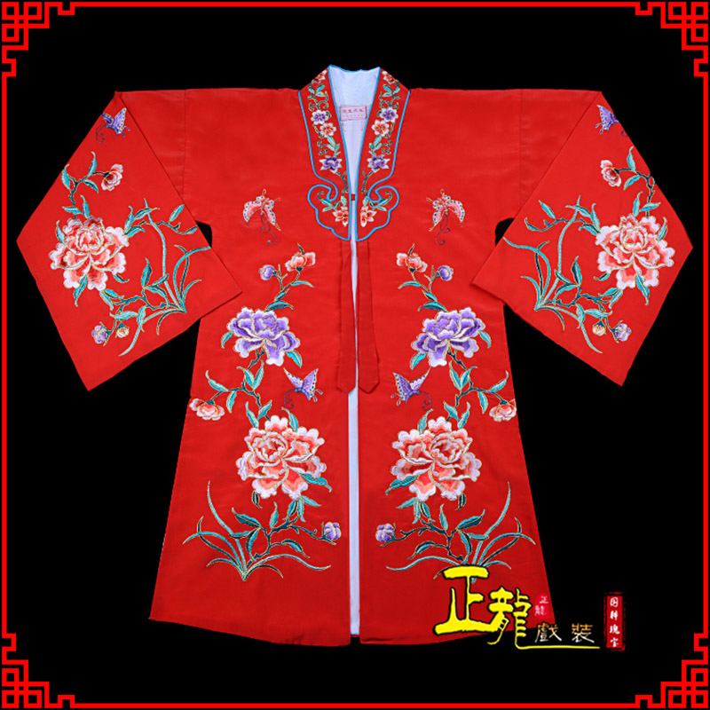 甘洛青衣花旦戏服 好绉小叶牡丹女披