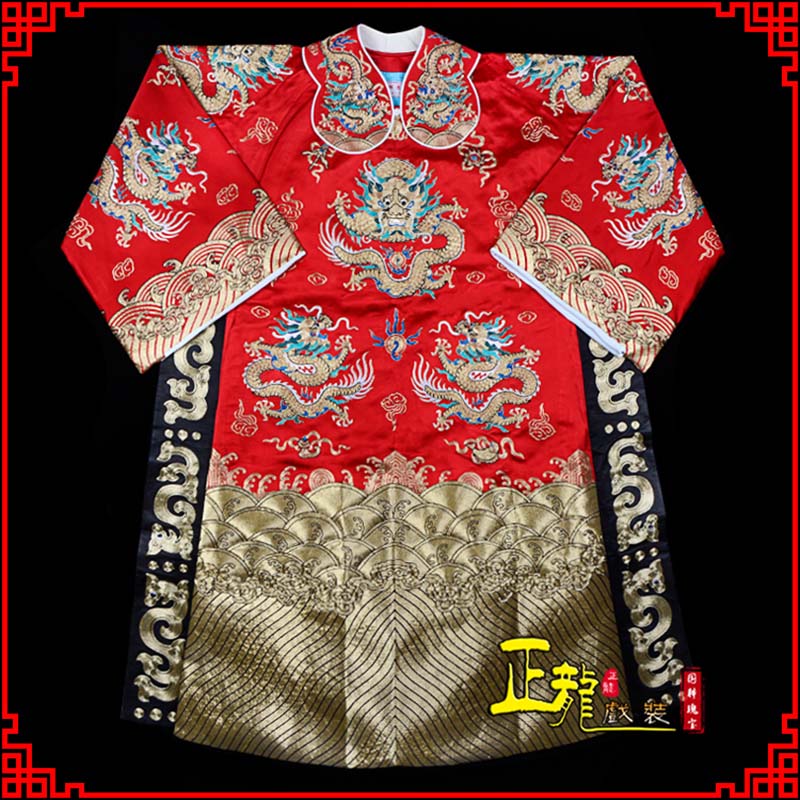 甘洛皇帝蟒袍全金八宝团龙蟒